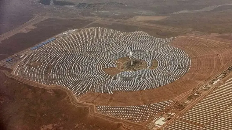 Uno de los parques de energía solar en Marruecos.