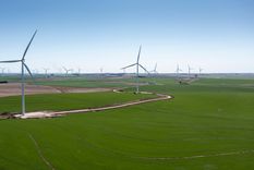 Parque eólico La Elbita, en Tandil.