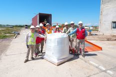 La primera exportación de litio desde General Güemes, en Salta.