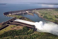 Represa binacional Itaipú, entre Brasil y Paraguay.