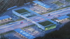 Render de la futura estación en San Pedro Render de la futura estación en San Pedro