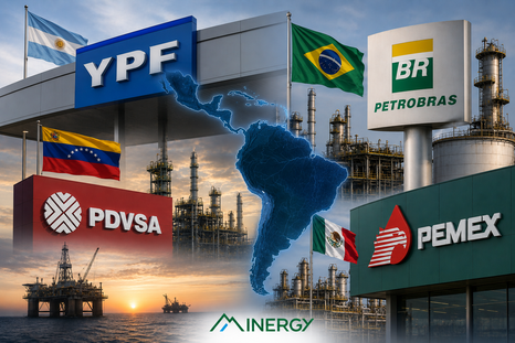 Las cuatro petroleras gigantes de Latinoamérica: YPF, Petrobras, PDVSA y PEMEX. Las cuatro petroleras gigantes de Latinoamérica: YPF, Petrobras, PDVSA y PEMEX.