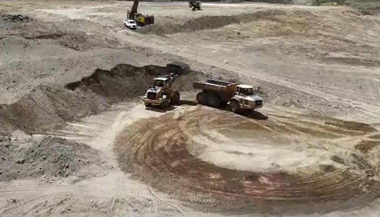 El avance del proyecto minero Calcatreu.