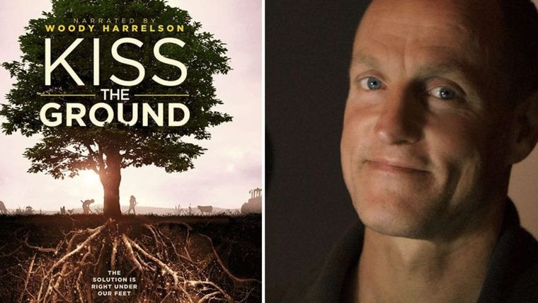 Woody Harrelson, narrador de Kiss the ground. Woody Harrelson, narrador de Kiss the ground.