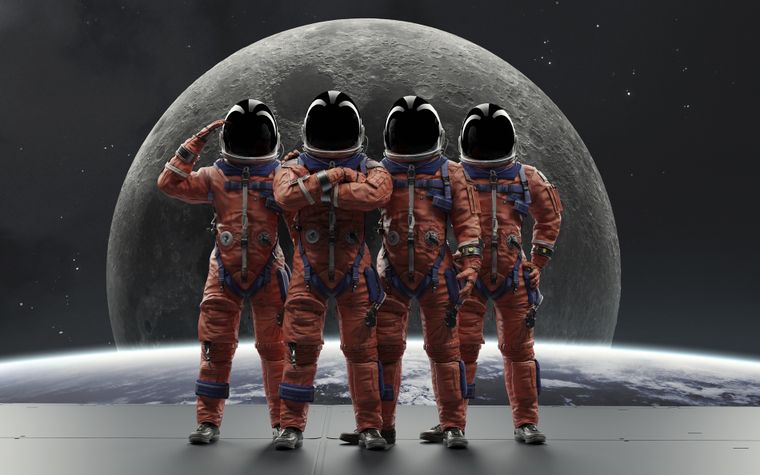 astronautas carrera espacial