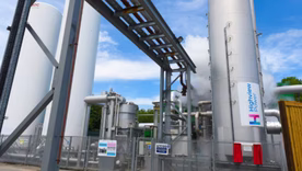 La planta de almacenamiento de energía mediante aire líquido se construye cerca de Manchester y es impulsado por la empresa Highview Power.