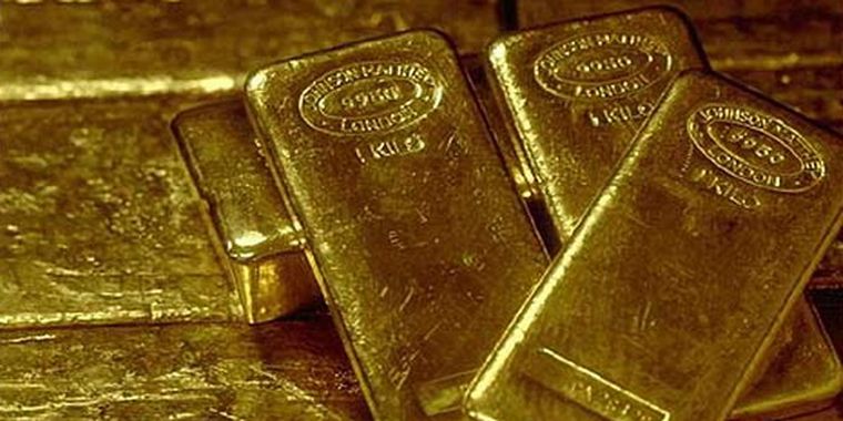 Lingotes de oro.
