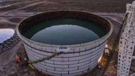 Proyecto VMOS avanza con la prueba del tanque de almacenamiento en Allen, Río Negro