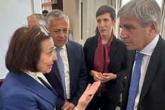 Luis Caputo en la jornada de este lunes en Nueva York.