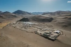 El campamento Vicuña, desde un dron.&nbsp;