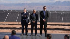 Horacio Marín, CEO de YPF, junto a Alfredo Cornejo y Manuel Adorni en Mendoza.