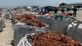 Chile desarticula una banda de robo de cobre que movió US$917 millones en tres años