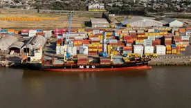 La Terminal portuaria de Rosario.