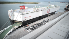 Uno de los barcos de la marca china BYD.