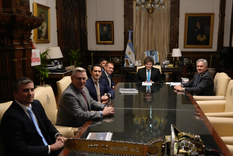 Milei recibió a los directivos del proyecto Vicuña.