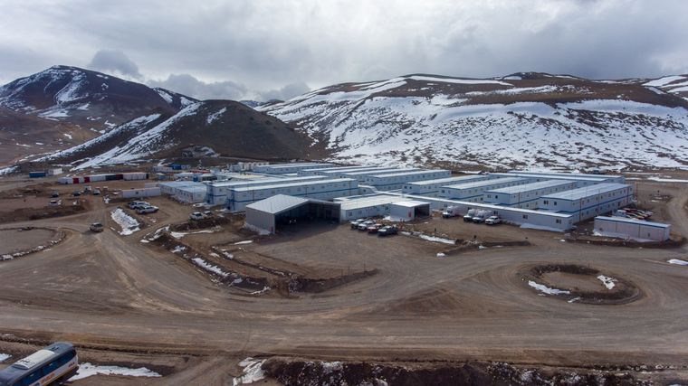 El campamento original, que será trasladado por completo.