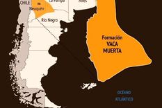 Vaca Muerta abarca gran parte de Neuquén, Río Negro, Mendoza y La Pampa.